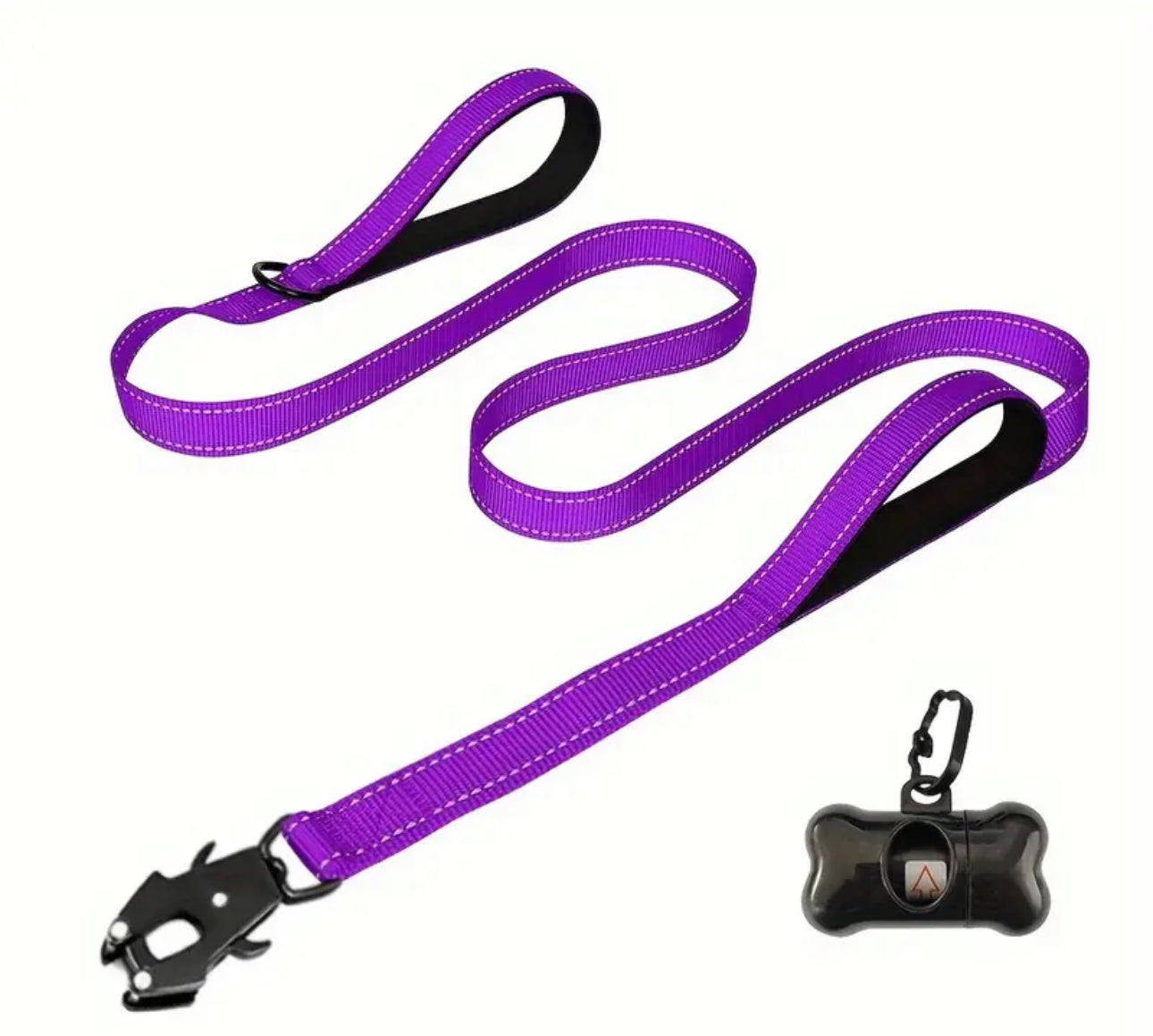 Tactical lead with extra control handle and reflective lining