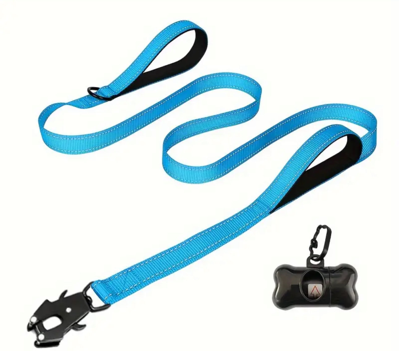 Tactical lead with extra control handle and reflective lining