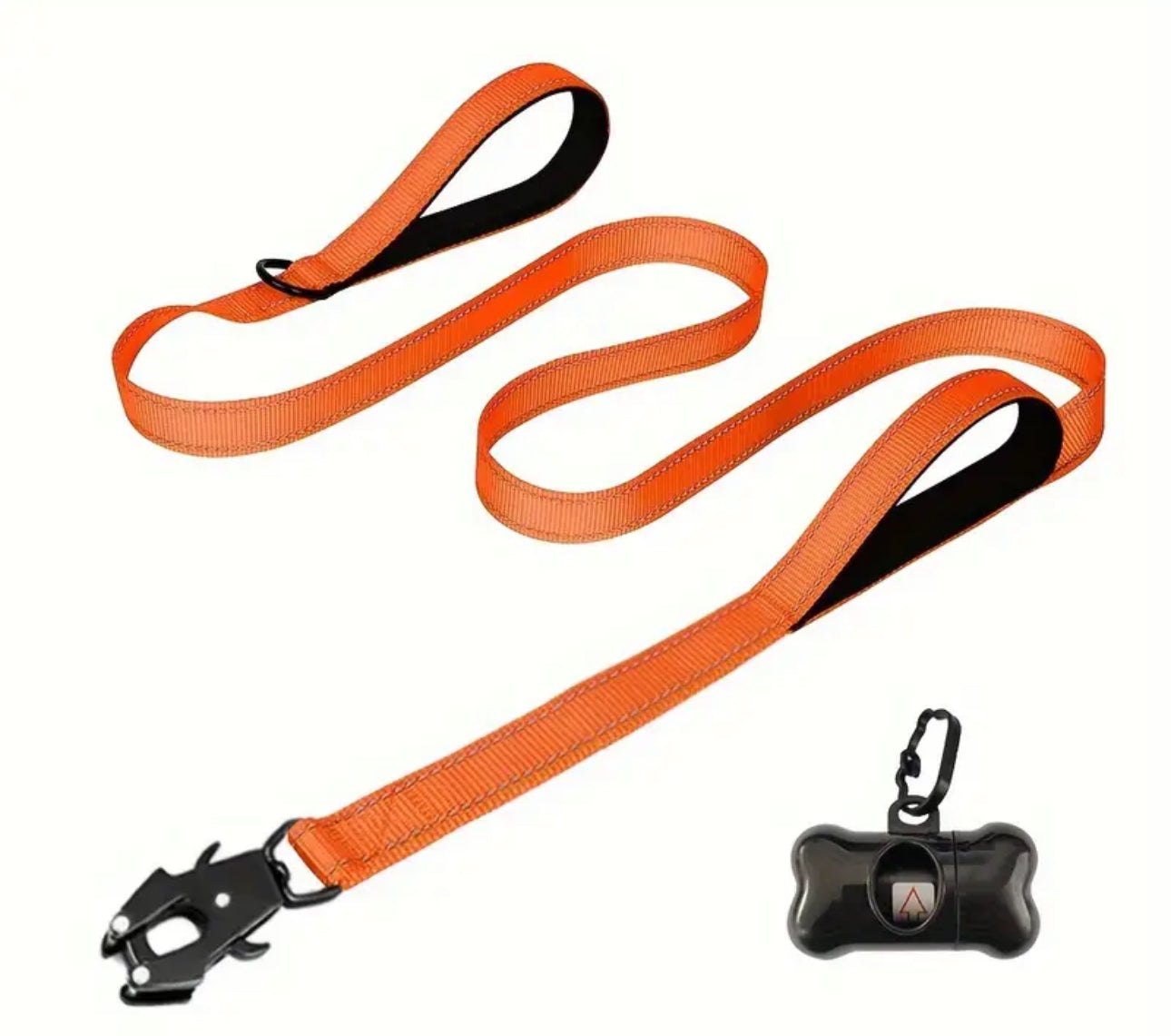 Tactical lead with extra control handle and reflective lining