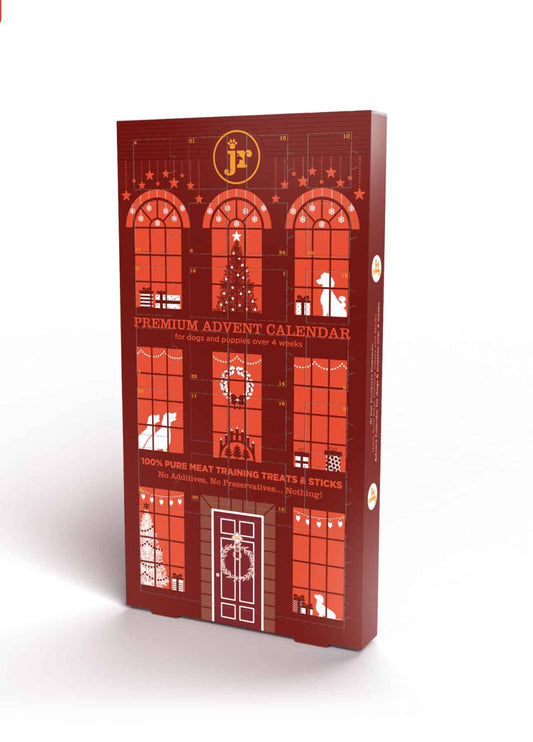 JR Pet Products Christmas Advent Calendar for Dogs 100 Percent Natural Treats